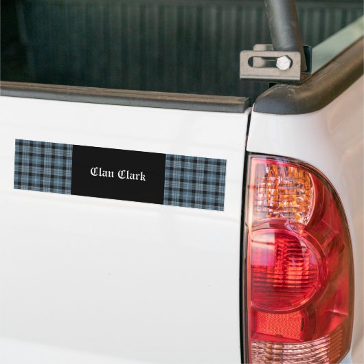 Clan Clark Tartan Bumpersticker (Op Truck)