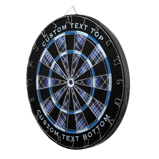 Clan Clark Tartan Dartbord (Voorkant Rechts)