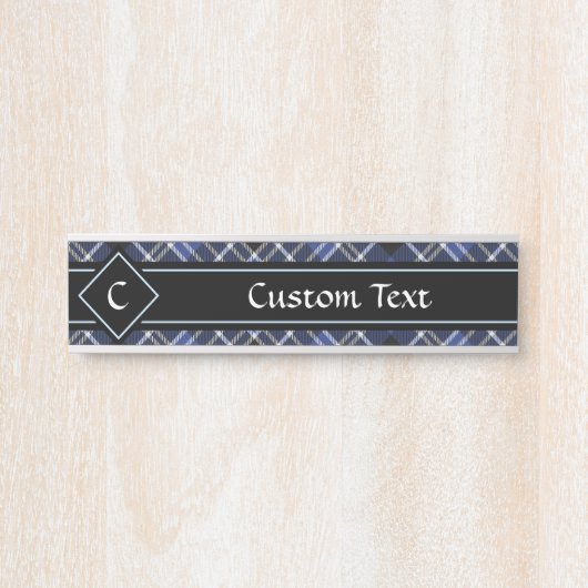 Clan Clark Tartan Deurbordje (Voorkant)