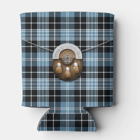 Clan Clark Tartan en Sporran Blikjeskoeler (Achterkant)