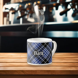 Clan Clark Tartan Espresso Kop