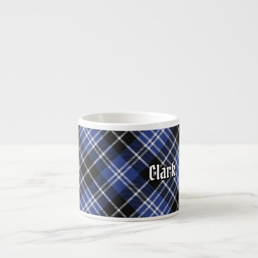 Clan Clark Tartan Espresso Kop (Voorkant)