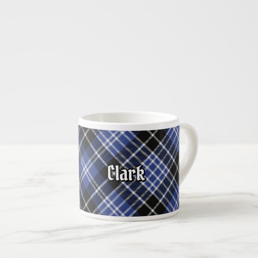 Clan Clark Tartan Espresso Kop (Voorkant rechts)