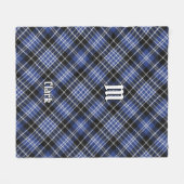 Clan Clark Tartan Fleece Blanket (Voorkant (Horizontaal))