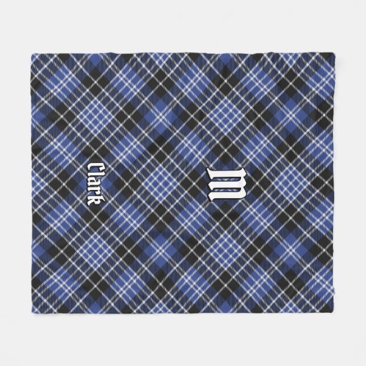 Clan Clark Tartan Fleece Blanket Deken (Voorkant (Horizontaal))