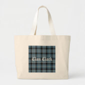 Clan Clark Tartan Grote Tote Bag (Voorkant)