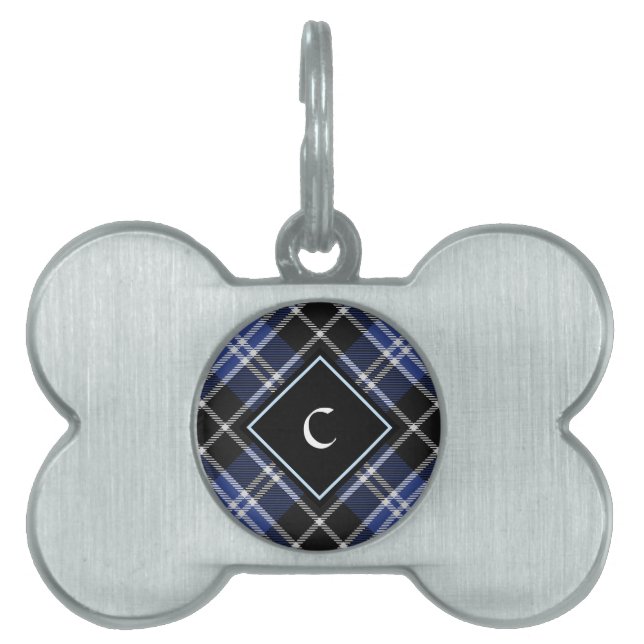 Clan Clark Tartan Huisdieren Naamplaatje (voorkant)