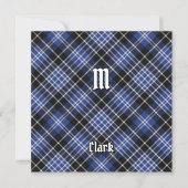Clan Clark Tartan Kaart (Voorkant)