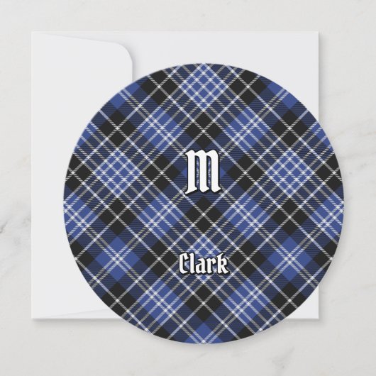 Clan Clark Tartan Kaart (Voorkant)