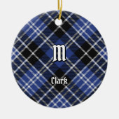 Clan Clark Tartan Keramisch Ornament (Voorkant)