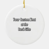 Clan Clark Tartan Keramisch Ornament (Achterkant)