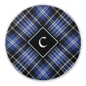 Clan Clark Tartan Keramische Knop (Voorkant)