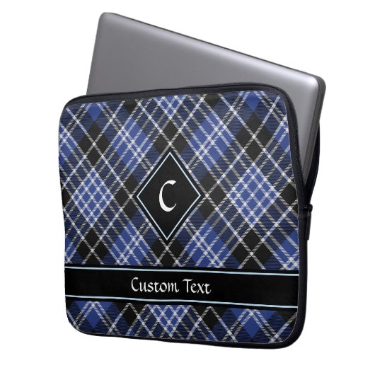 Clan Clark Tartan Laptop Sleeve (Voorkant Links)