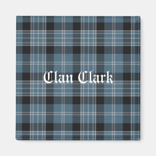 Clan Clark Tartan Magneet (Voorkant)