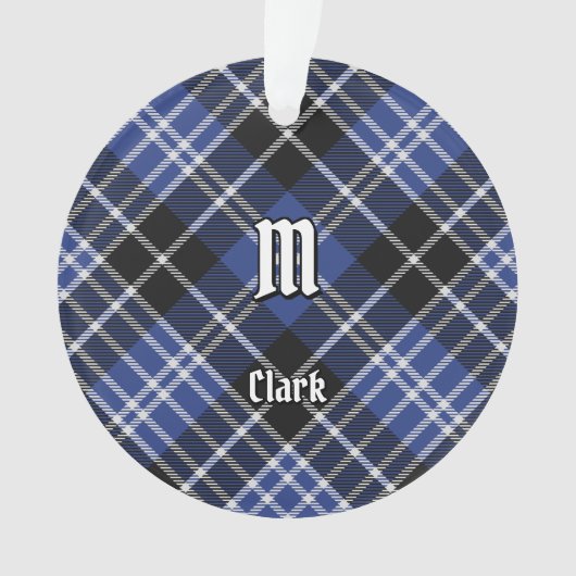 Clan Clark Tartan Ornament (voorkant)