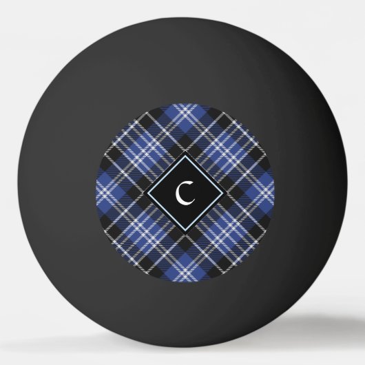 Clan Clark Tartan Pingpongbal (Voorkant)
