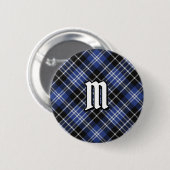 Clan Clark Tartan Ronde Button 5,7 Cm (Voorkant /achterkant)