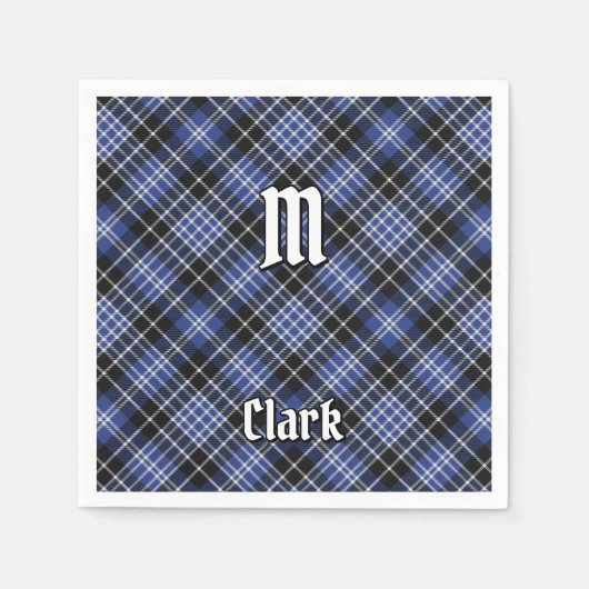 Clan Clark Tartan Servet (Voorkant)