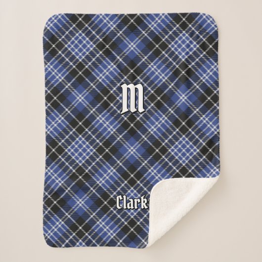 Clan Clark Tartan Sherpa Deken (Voorkant)