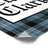 Clan Clark Tartan Square Poster (Hoek)