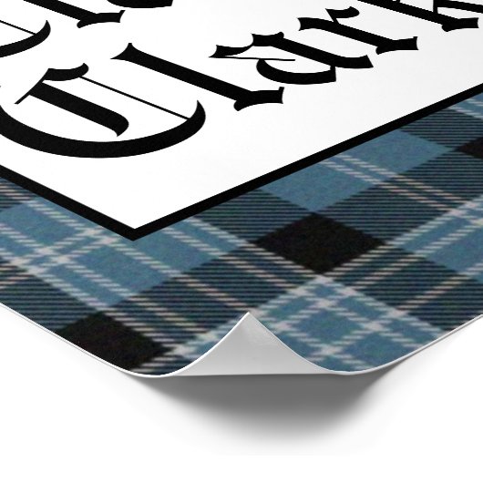 Clan Clark Tartan Square Poster (Hoek)