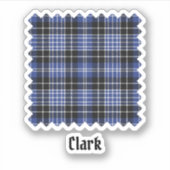 Clan Clark Tartan Sticker (Voorkant)