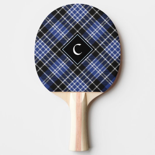 Clan Clark Tartan Tafeltennisbatje (Voorkant)
