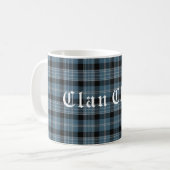 Clan Clark Tartan & Text Koffiemok (Voorkant links)