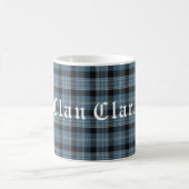 Clan Clark Tartan & Text Koffiemok (Center)