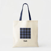Clan Clark Tartan Tote Bag (Voorkant)