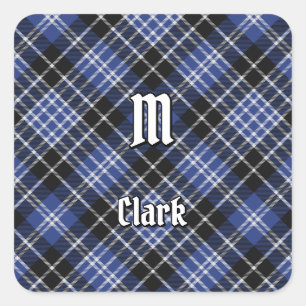 Clan Clark Tartan Vierkante Sticker