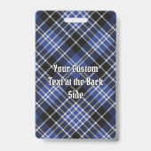 Clan Clark Wapen over Tartan Badge (Achterkant)