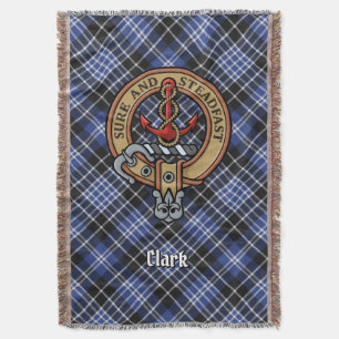 Clan Clark Wapen over Tartan Deken