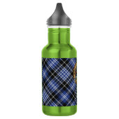 Clan Clark Wapen over Tartan Waterfles (Links)
