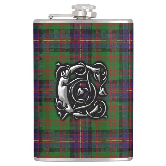 Clan Cochrane Cochran Tartan Old Scottish Heupfles (Voorkant)