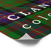 Clan Cochrane Colors of Scotland Tartan Poster (Hoek)