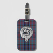 Clan Cochrane Crest & Azure Tartan Bagagelabel (Voorkant (verticaal))