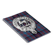 Clan Cochrane Crest & Azure Tartan Notitieboek (Rechterzijde)