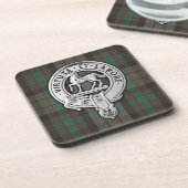 Clan Cochrane Crest & Hunting Tartan Bier Onderzetter (Linkerzijde)