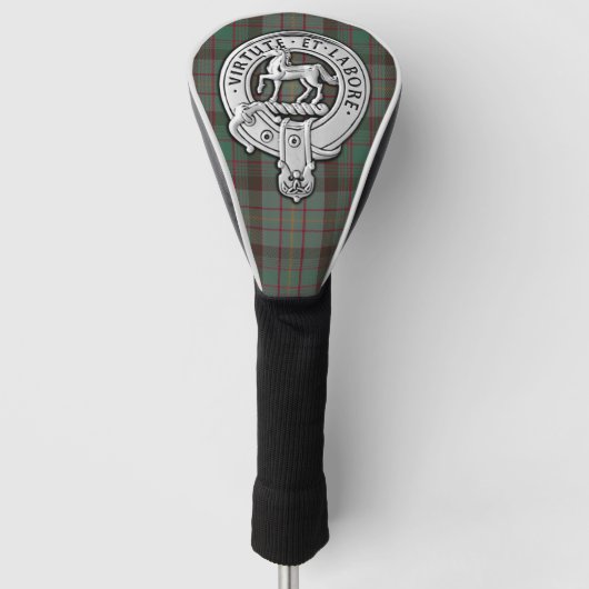 Clan Cochrane Crest & Hunting Tartan Golfheadcover (Voorkant)