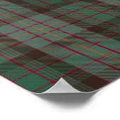 Clan Cochrane Crest & Hunting Tartan Poster (Hoek)
