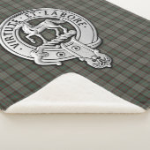Clan Cochrane Crest & Hunting Tartan Sherpa Deken (3/4)
