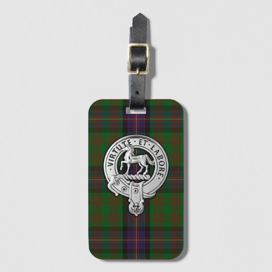 Clan Cochrane Crest & Tartan Bagagelabel (Voorkant (verticaal))
