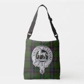 Clan Cochrane Crest & Tartan Crossbody Tas (Voorkant)