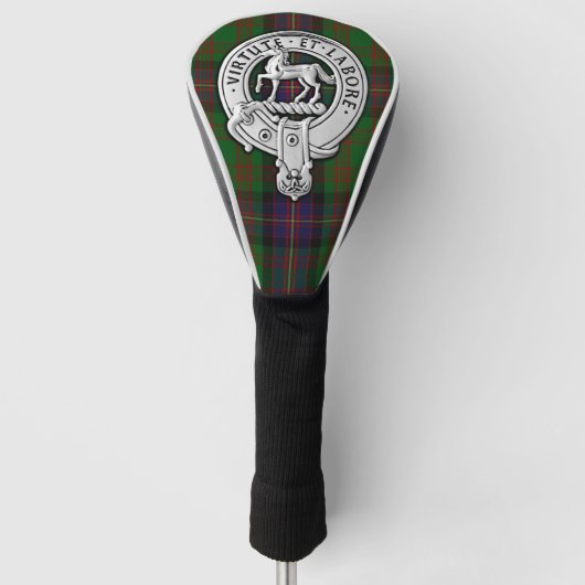 Clan Cochrane Crest & Tartan Golfheadcover (Voorkant)