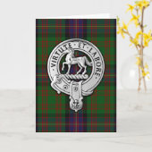 Clan Cochrane Crest & Tartan Kaart (Gele Bloem)