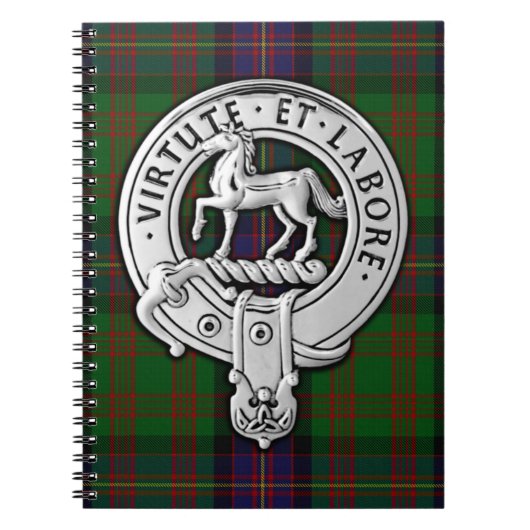 Clan Cochrane Crest & Tartan Notitieboek (Voorkant)