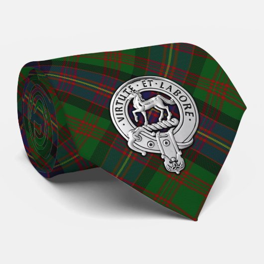 Clan Cochrane Crest & Tartan Stropdas (Opgerold)