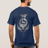 Clan Cochrane Crest Thistle T-shirt (Achterkant)