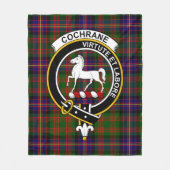 Clan Cochrane Modern Tartan Pset Fleece Deken (Voorkant)